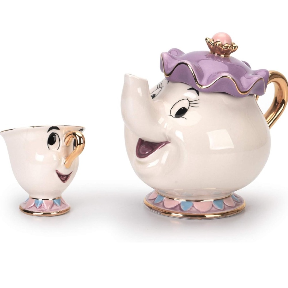 Beauty And The Beast Teapot Mug Mrs Potts Chip Tea Pot Cup One Set Lovely & set